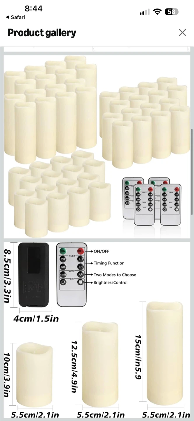New!  48-Pack LED Flameless Candles - photo 3