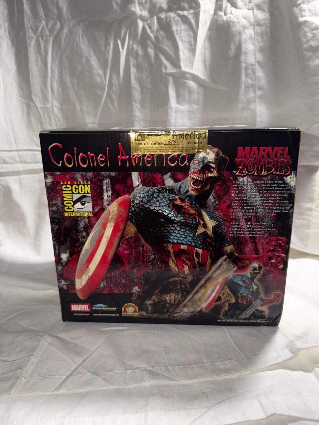 Captain America marvel zombies bust colonel America sdcc 2007 - photo 5