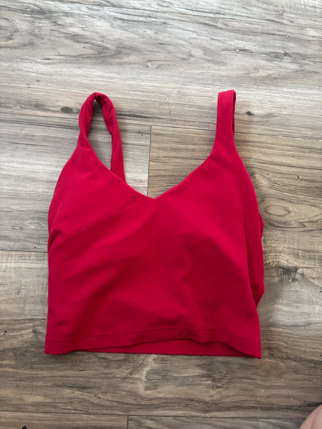 Lululemon Red Sports Bra Tank Top