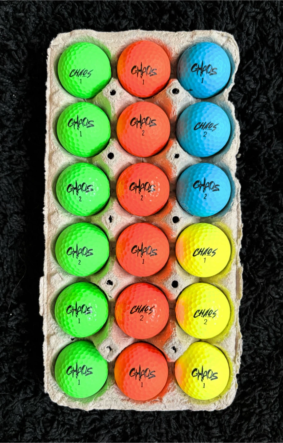 18 Wilson Chaos Golf Balls - photo 2