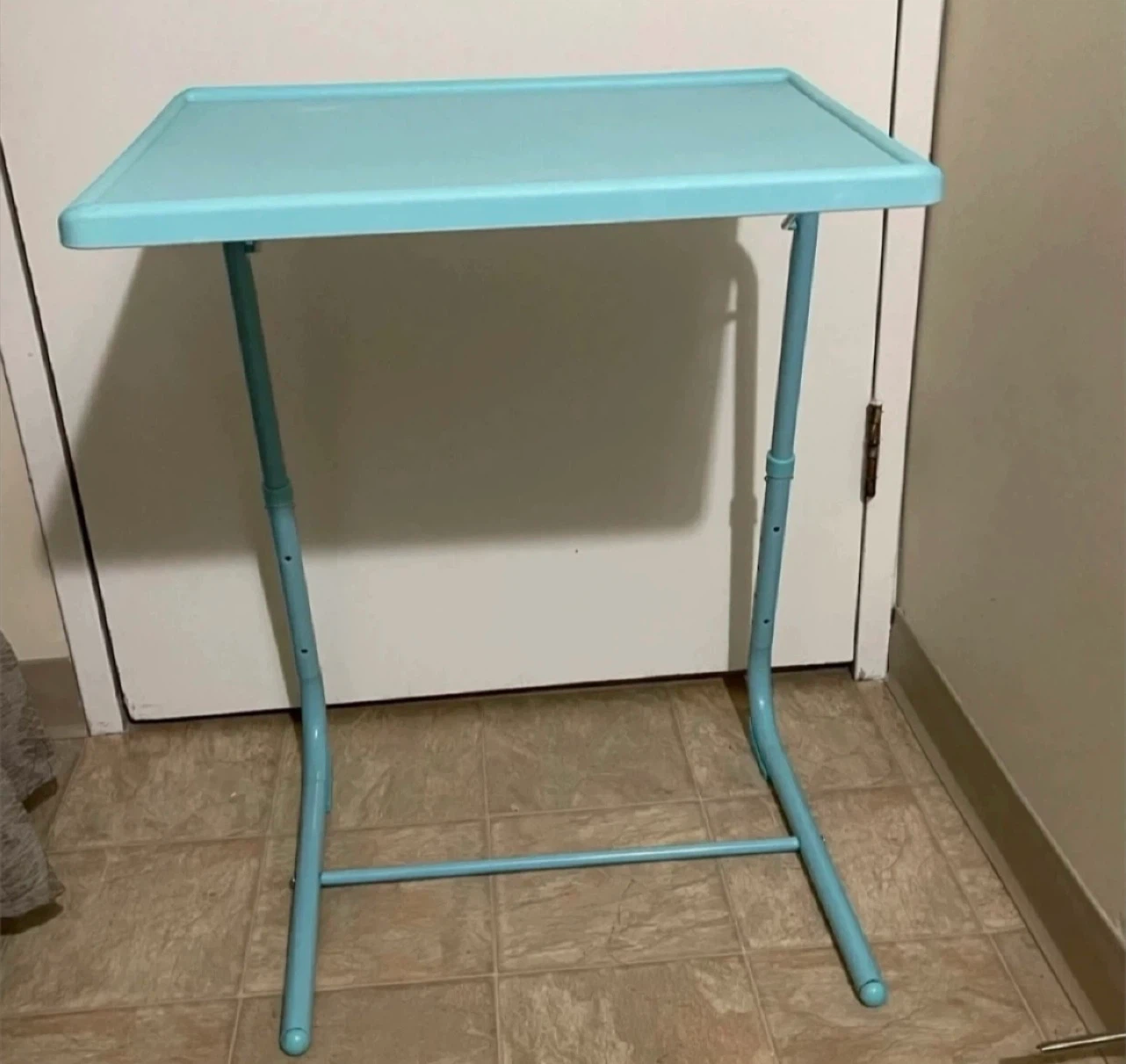 🌱 Lap Desk / TV Tray Table, with Built-in Cup Holder - Aqua/Blue