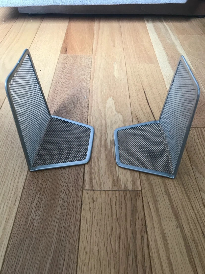 Mesh Metal Bookends