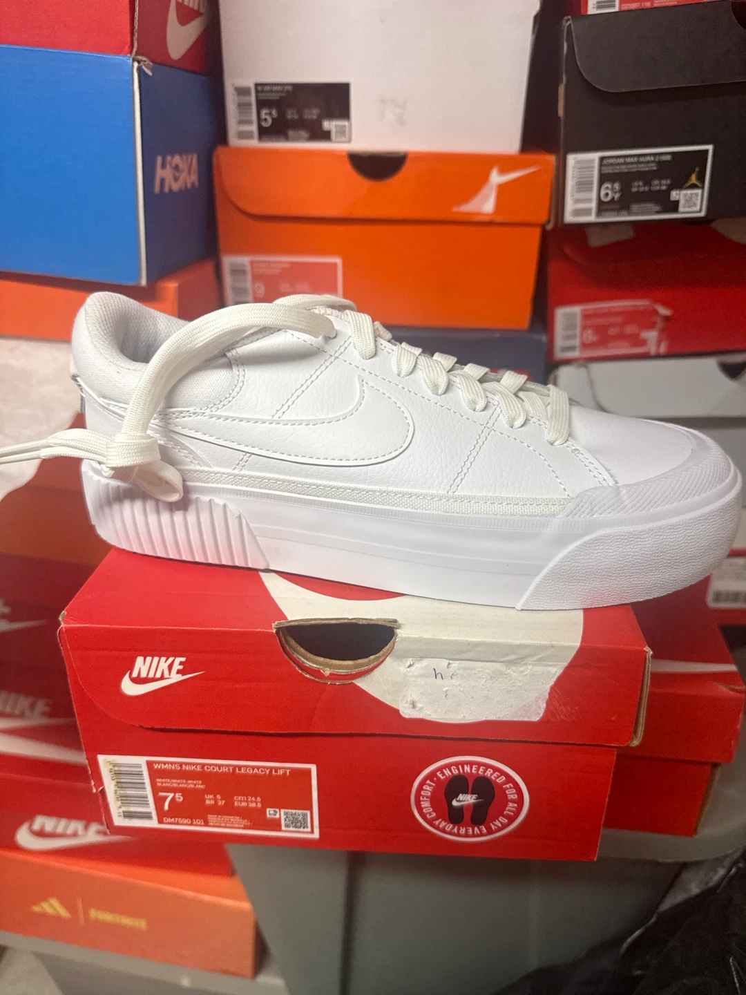 Nike WMNS Court Legacy Lift White Sneakers Size 7.5