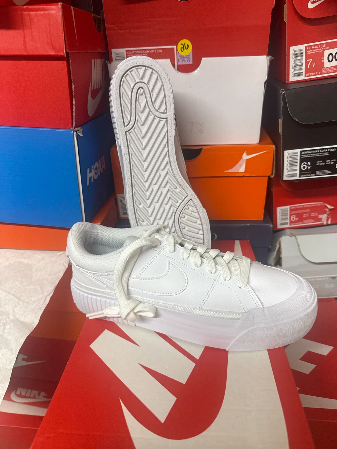 Nike WMNS Court Legacy Lift White Sneakers Size 7.5 - photo 2