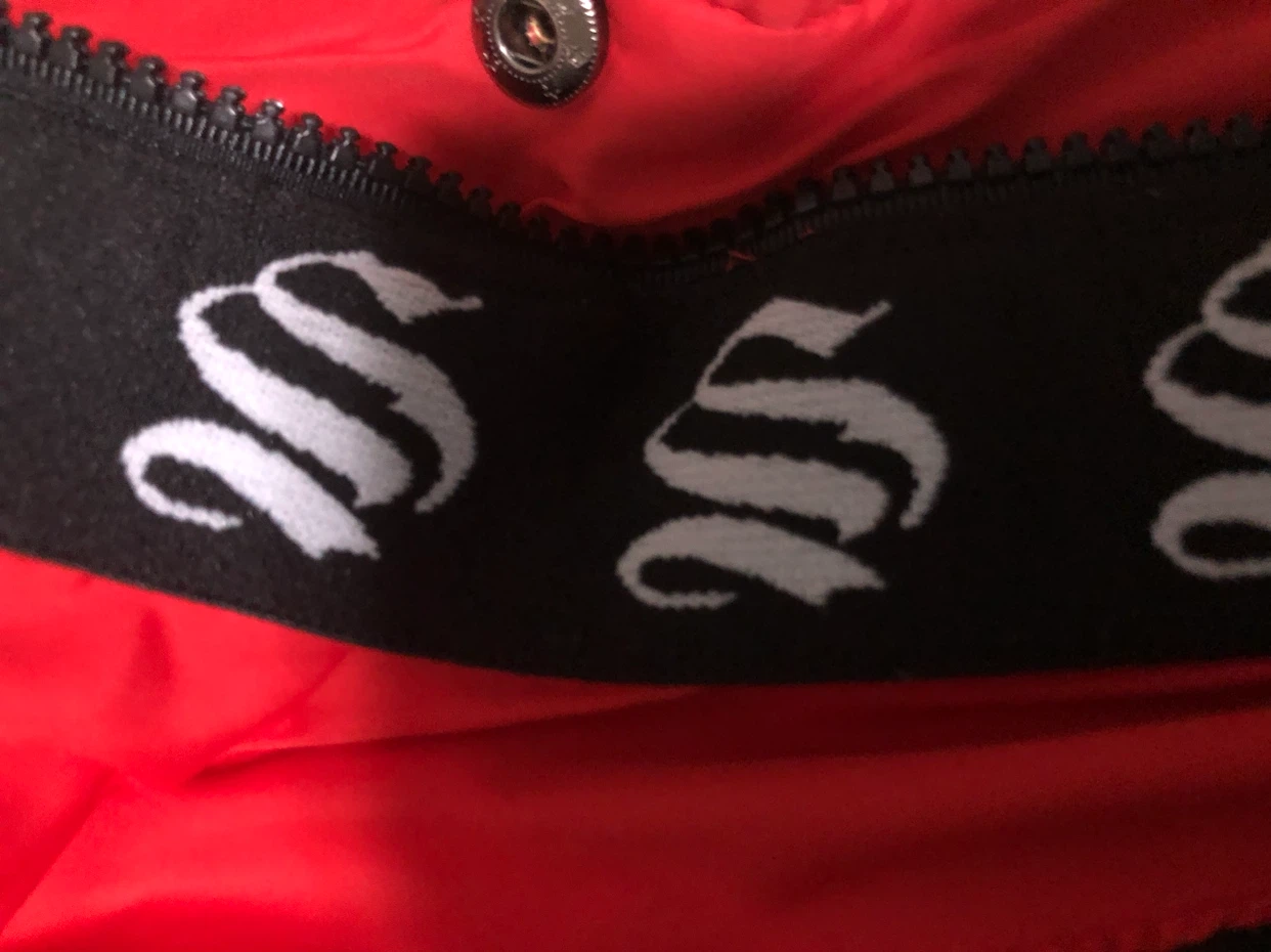 Designer Red Puffer Winter Jacket - photo 4