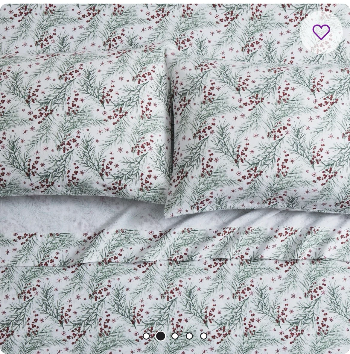 Tahari Pine Triple Brushed Cotton Flannel Sheet Set - Full - photo 2
