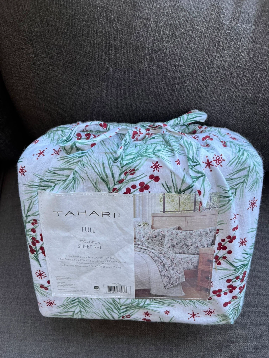 Tahari Pine Triple Brushed Cotton Flannel Sheet Set - Full - photo 5
