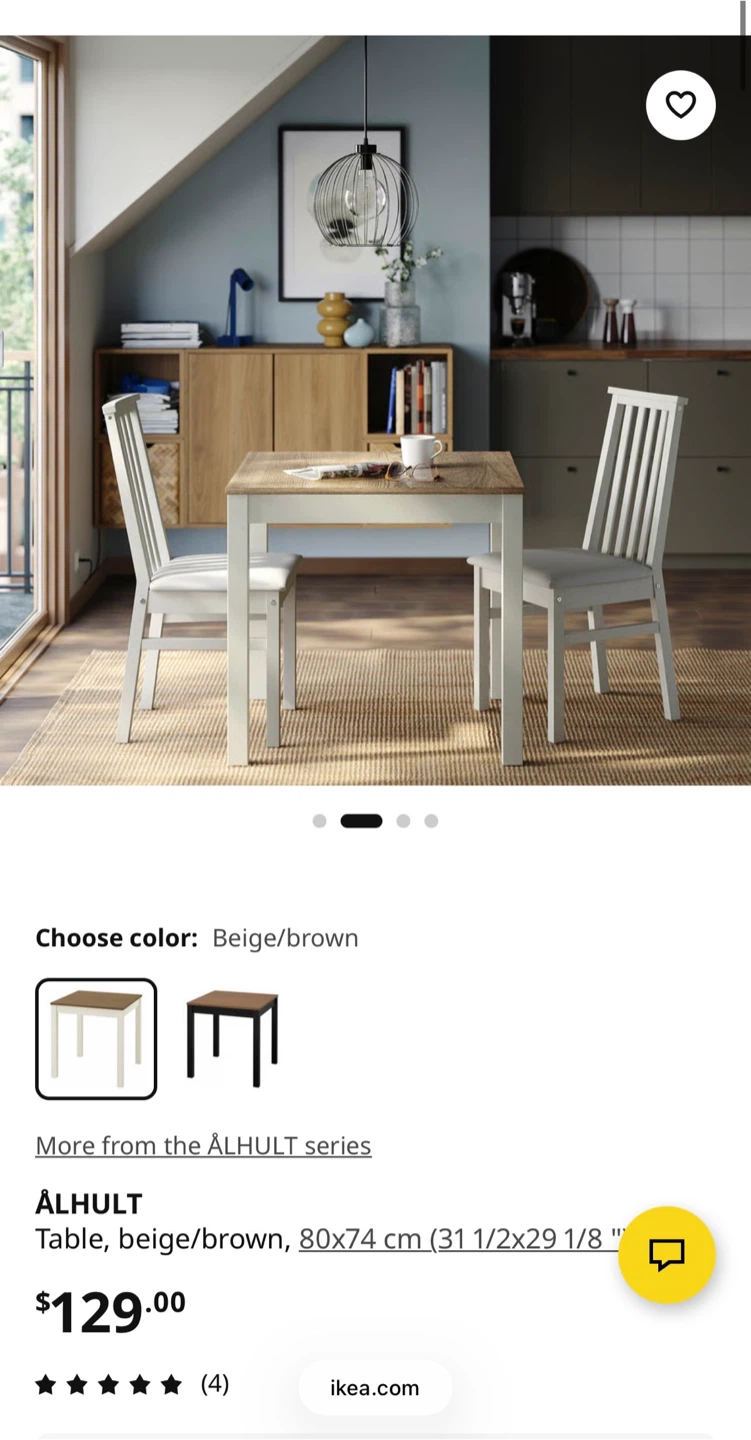 IKEA ÄLHULT Table - Beige/Brown - photo 4