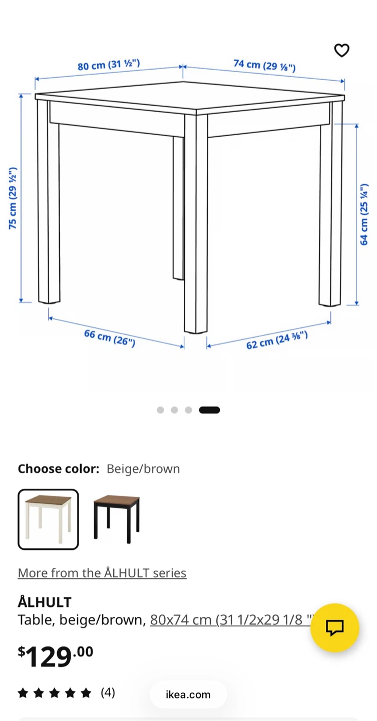 IKEA ÄLHULT Table - Beige/Brown - photo 5