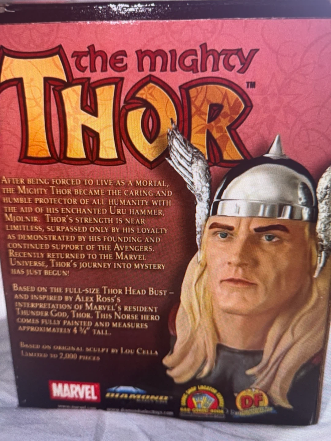 Marvel Thor Mini Head Bust Alex Ross - photo 3