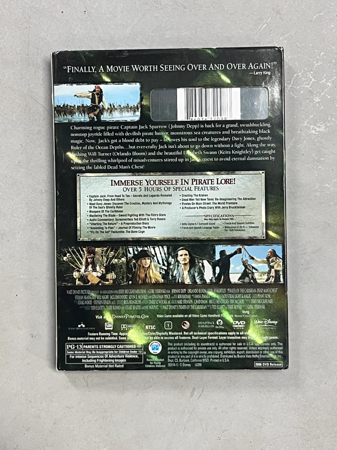 Pirates of the Caribbean: Dead Man's Chest Special Edition DVD - photo 2