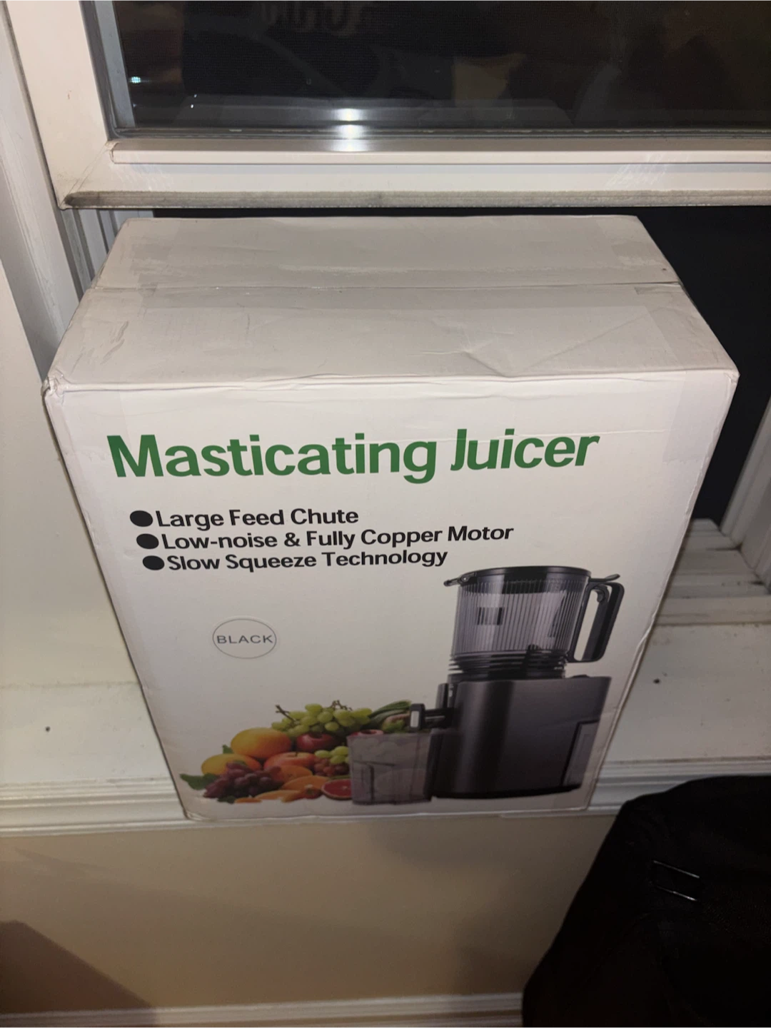 (UNOPENED) Masticating Juicer - Black - photo 2
