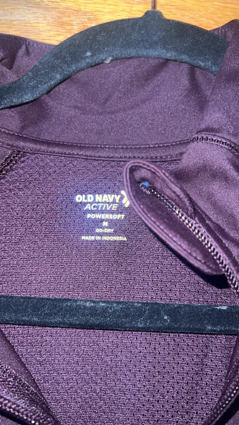 Old Navy Active Purple Zip-Up Jacket M - photo 2