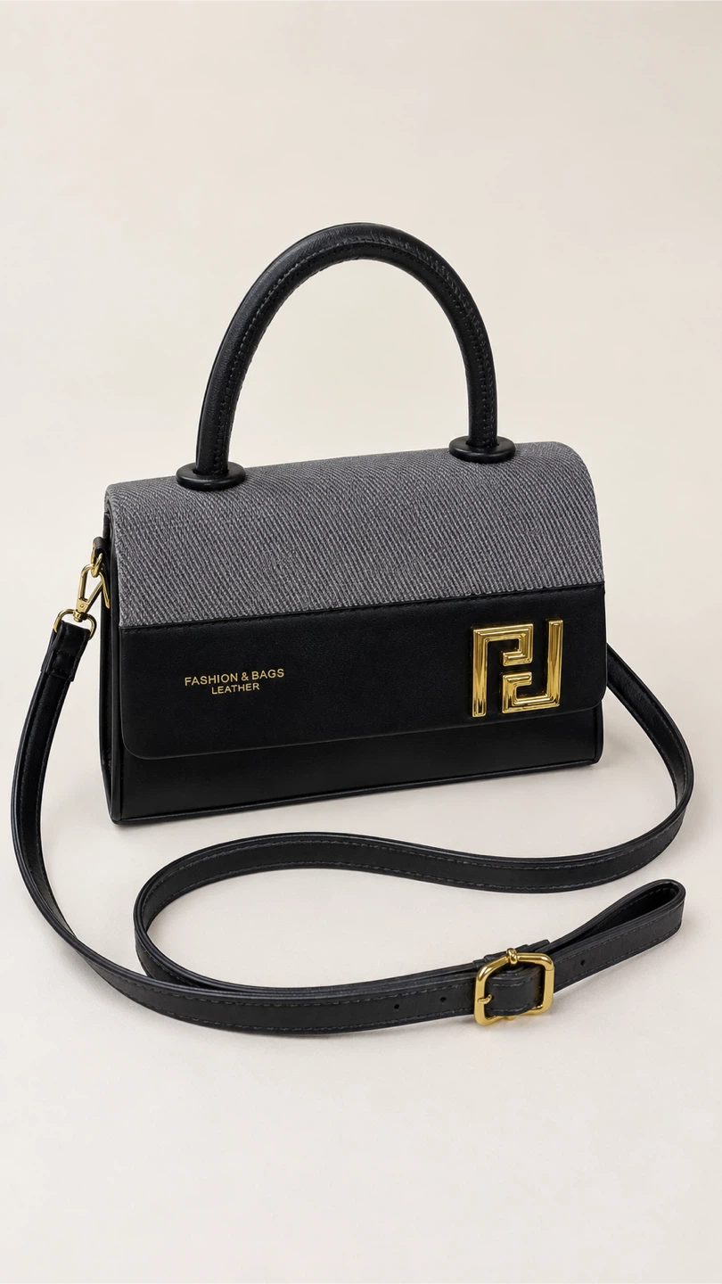 Fashion & Bags Leather Top Handle Handbag