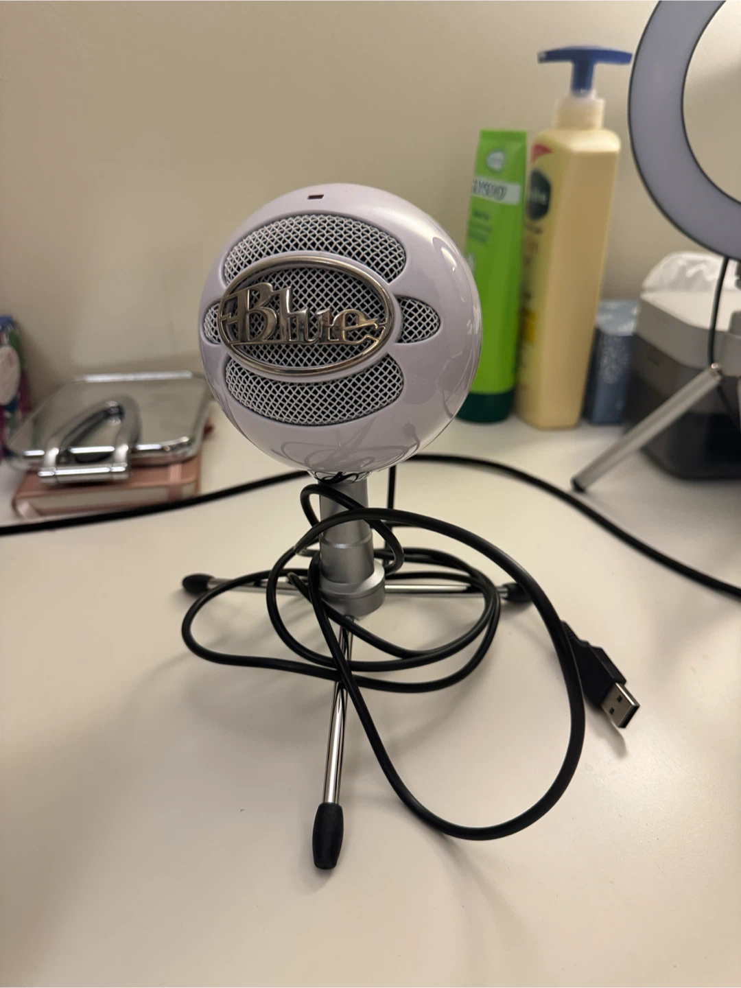 Moving Sale- Blue Snowball iCE USB Microphone - White