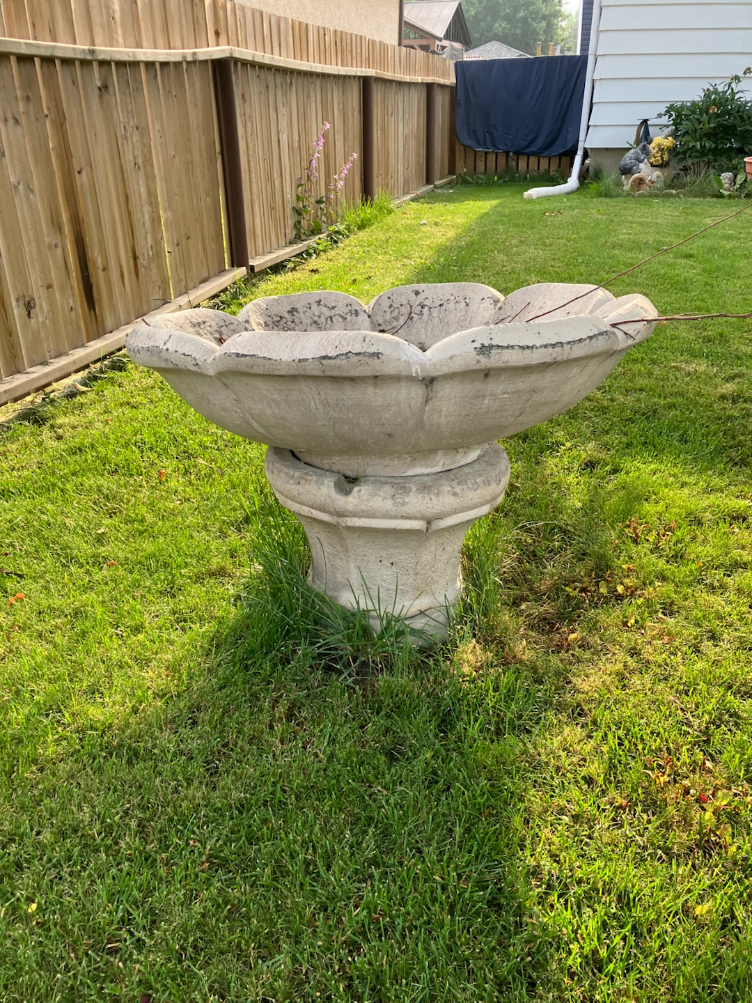 Stone Garden Bird Bath - photo 2