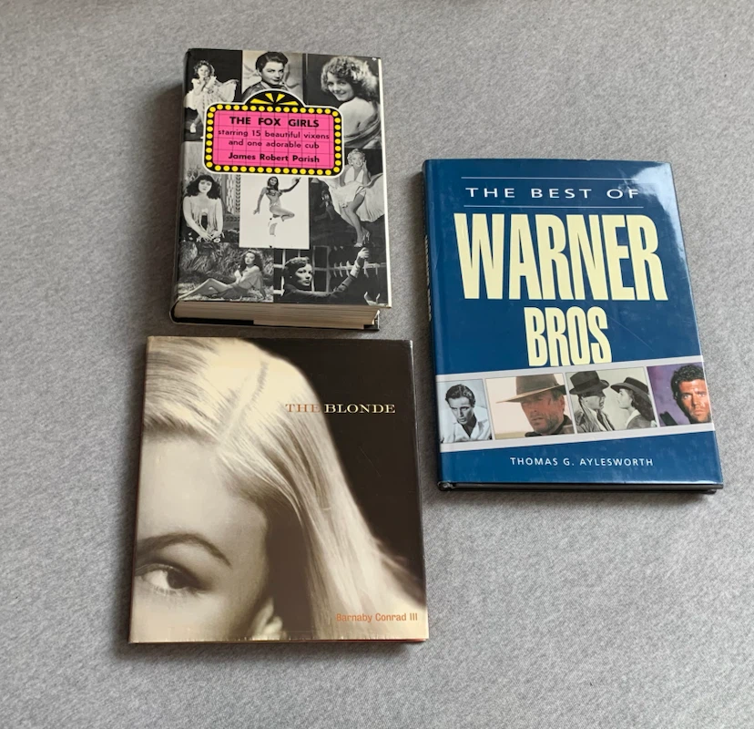 Lot of 3 Movie Buff Books: Fox, Blonde & Warner