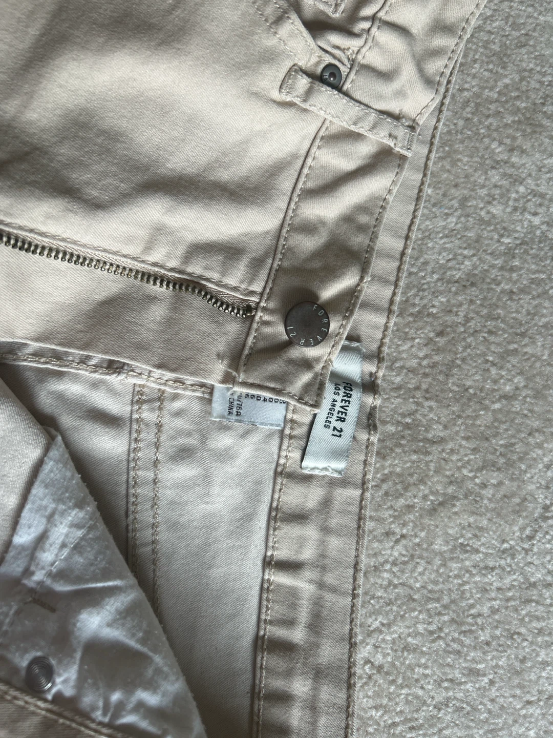 Forever 21 High-Waisted Tan Shorts - photo 2