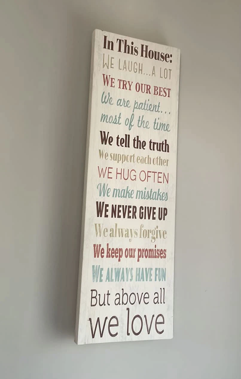 In This House... Motivational Wall Art