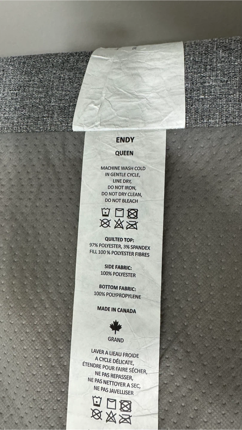 Endy Queen Mattress – Like New (Only 6 Months Old) - photo 3