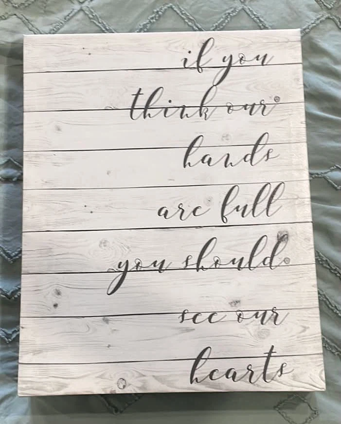 Canvas Wall Art with Quote