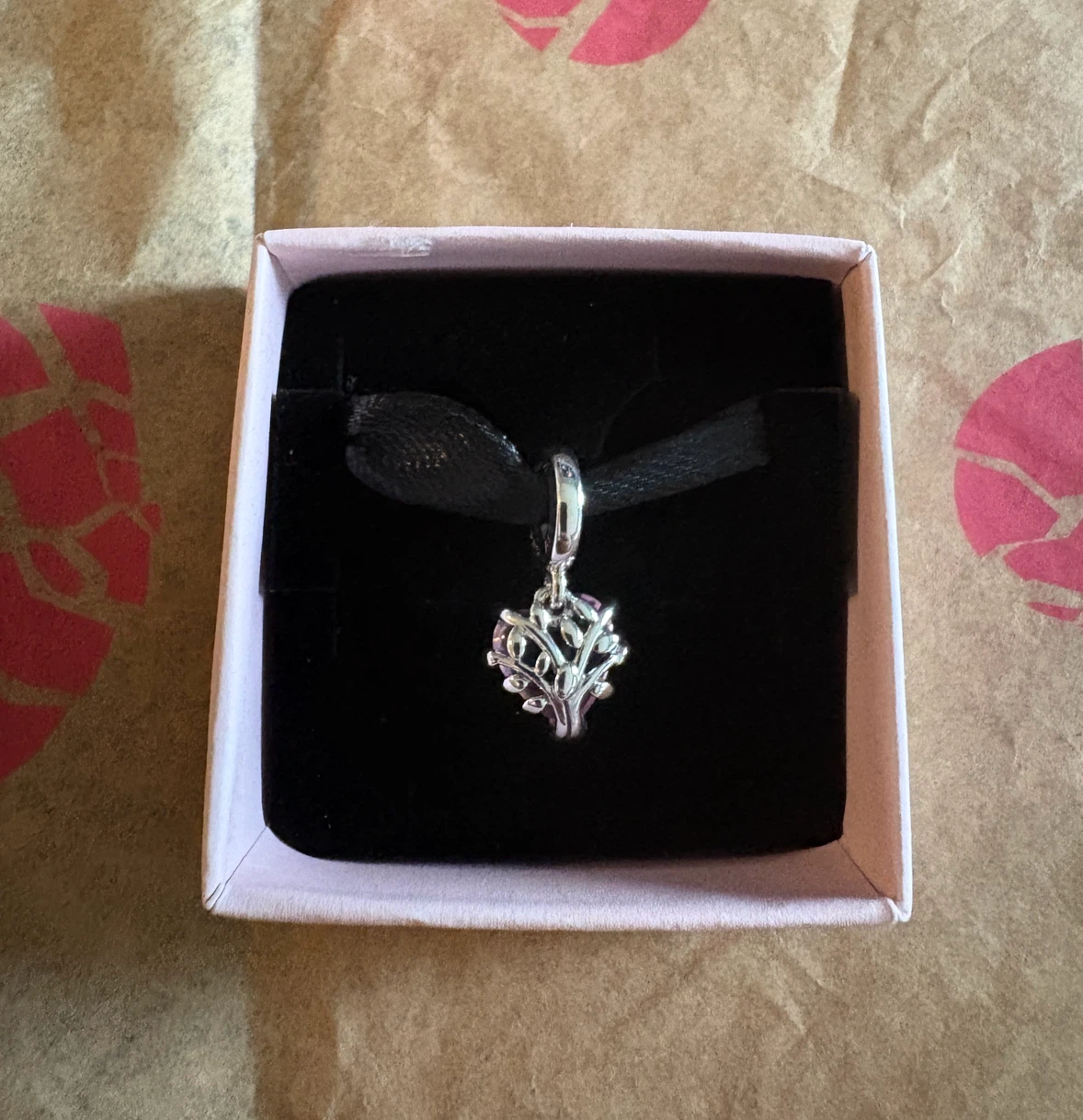 Pandora Pink Family Tree & Heart Dangle Charm - photo 2