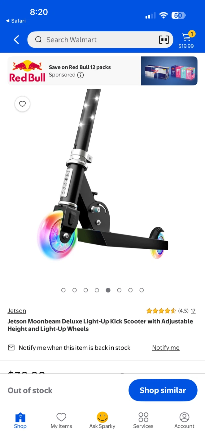 Jetson Moonbeam Deluxe Light-Up Kick Scooter - photo 2