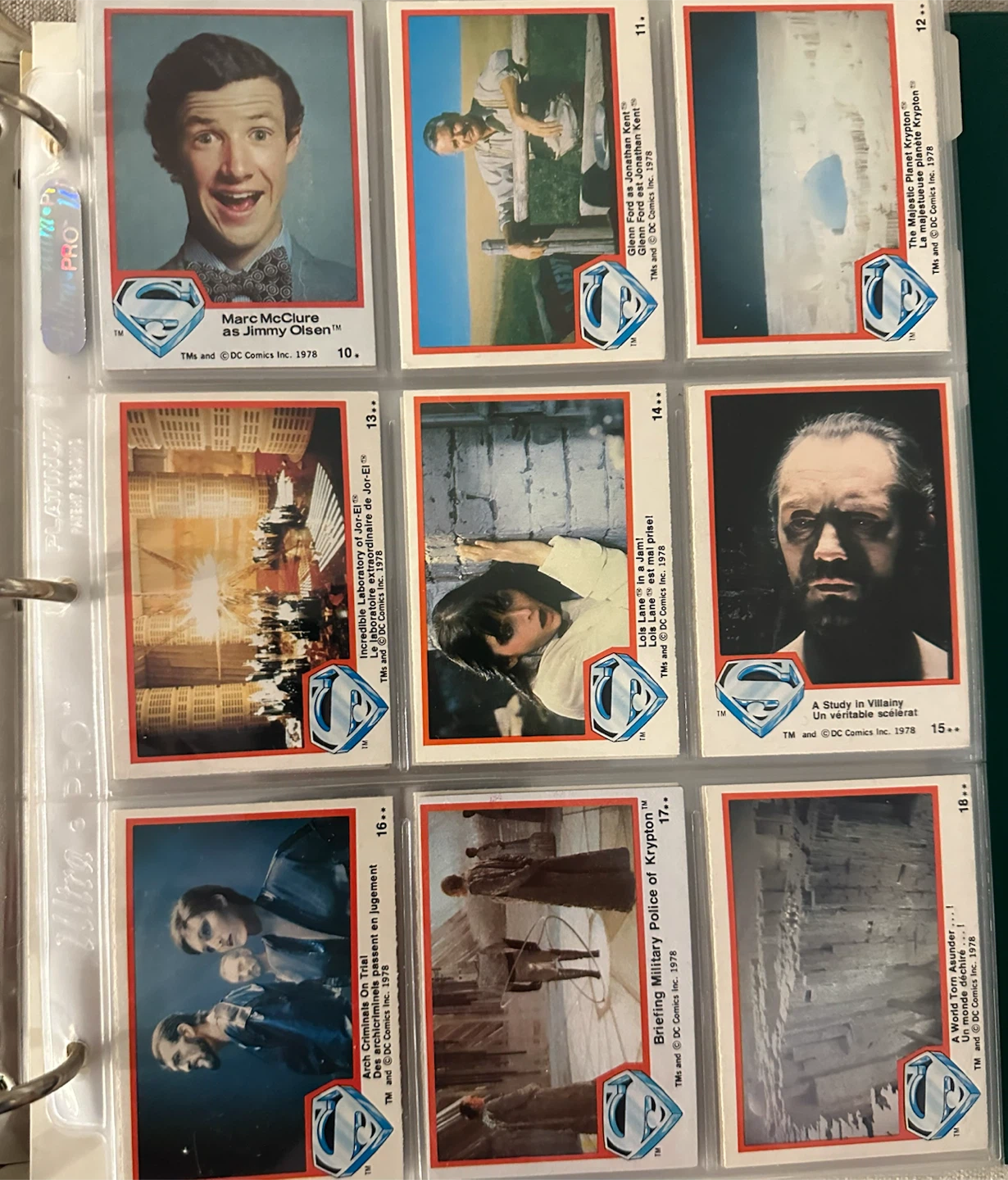 1978 Topps Superman The Movie Trading Cards - photo 3