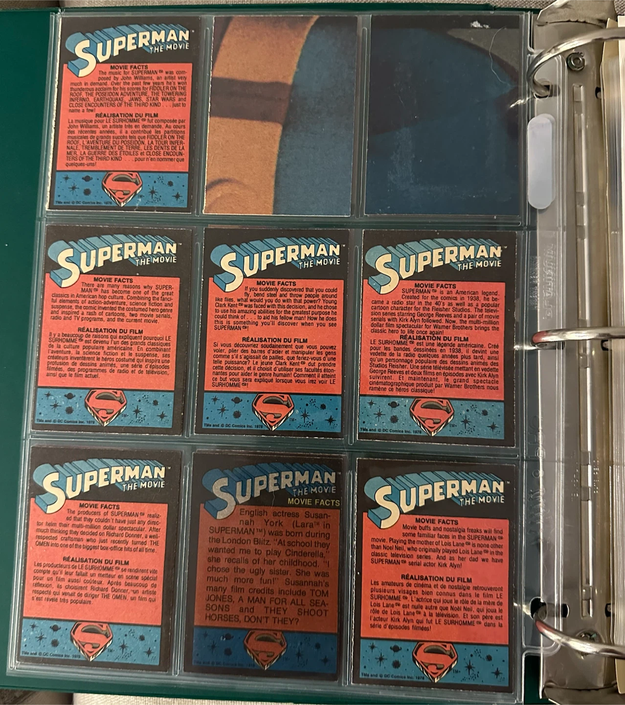 1978 Topps Superman The Movie Trading Cards - photo 4