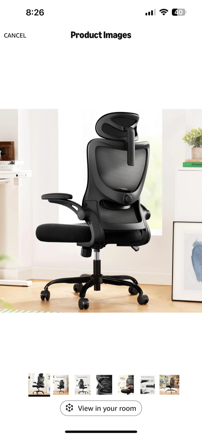 Marsail Ergonomic Office Chair - Black