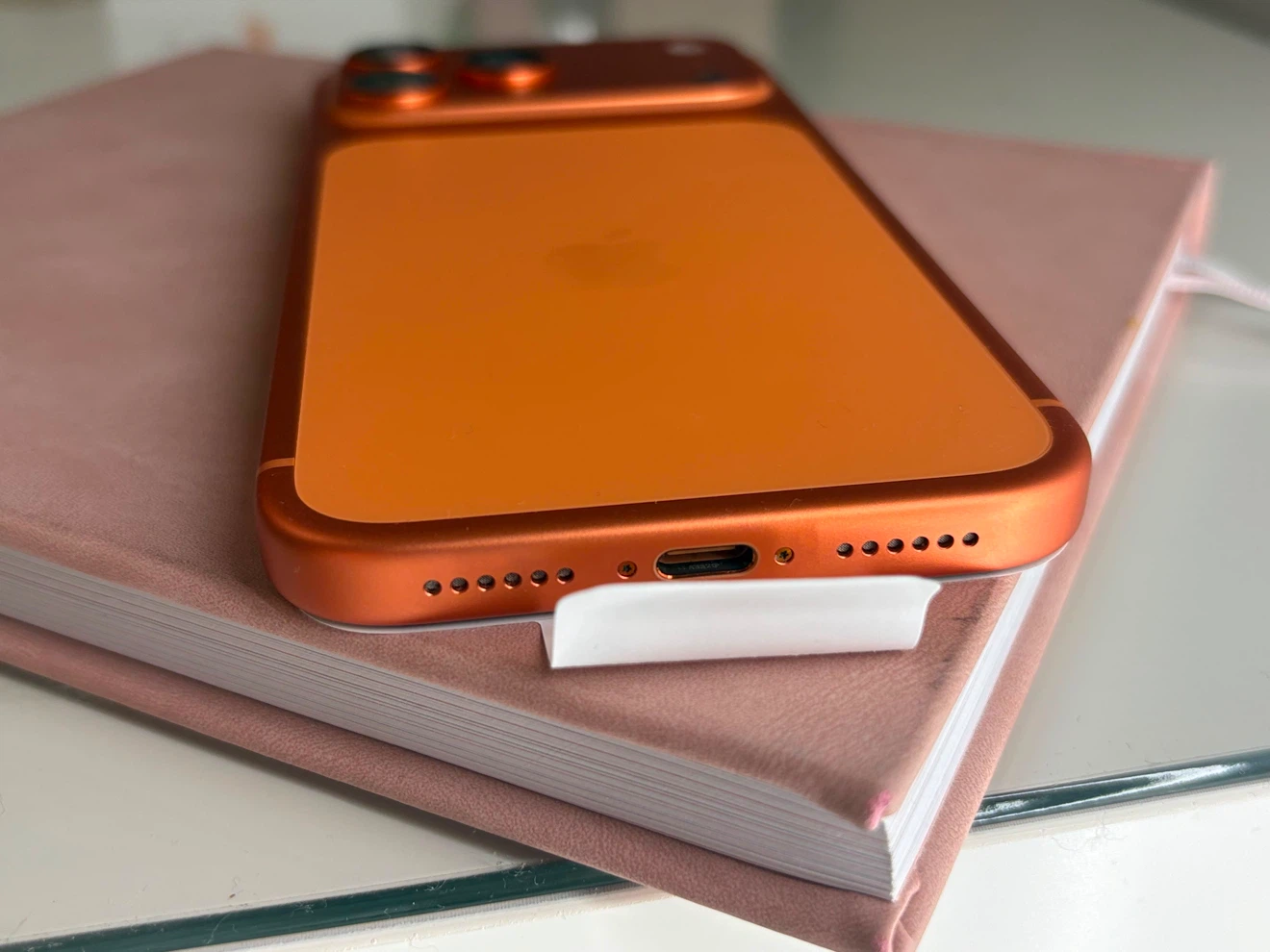 Orange iPhone 17 pro max - photo 3