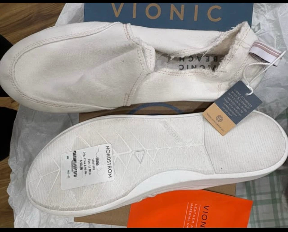 Vionic Beach White Canvas Slip-On Sneakers - photo 5