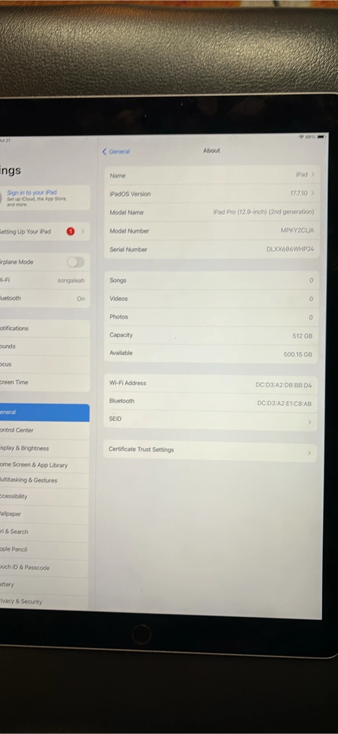 Apple iPad 12.9 inch 512G  2nd generation - photo 3