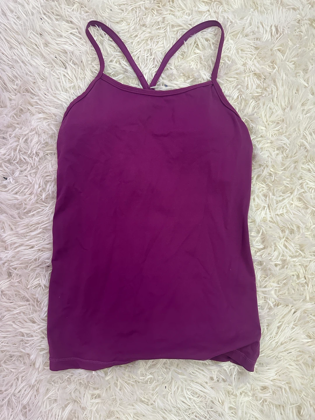 Lululemon Purple Tank Top with Built-in Bra