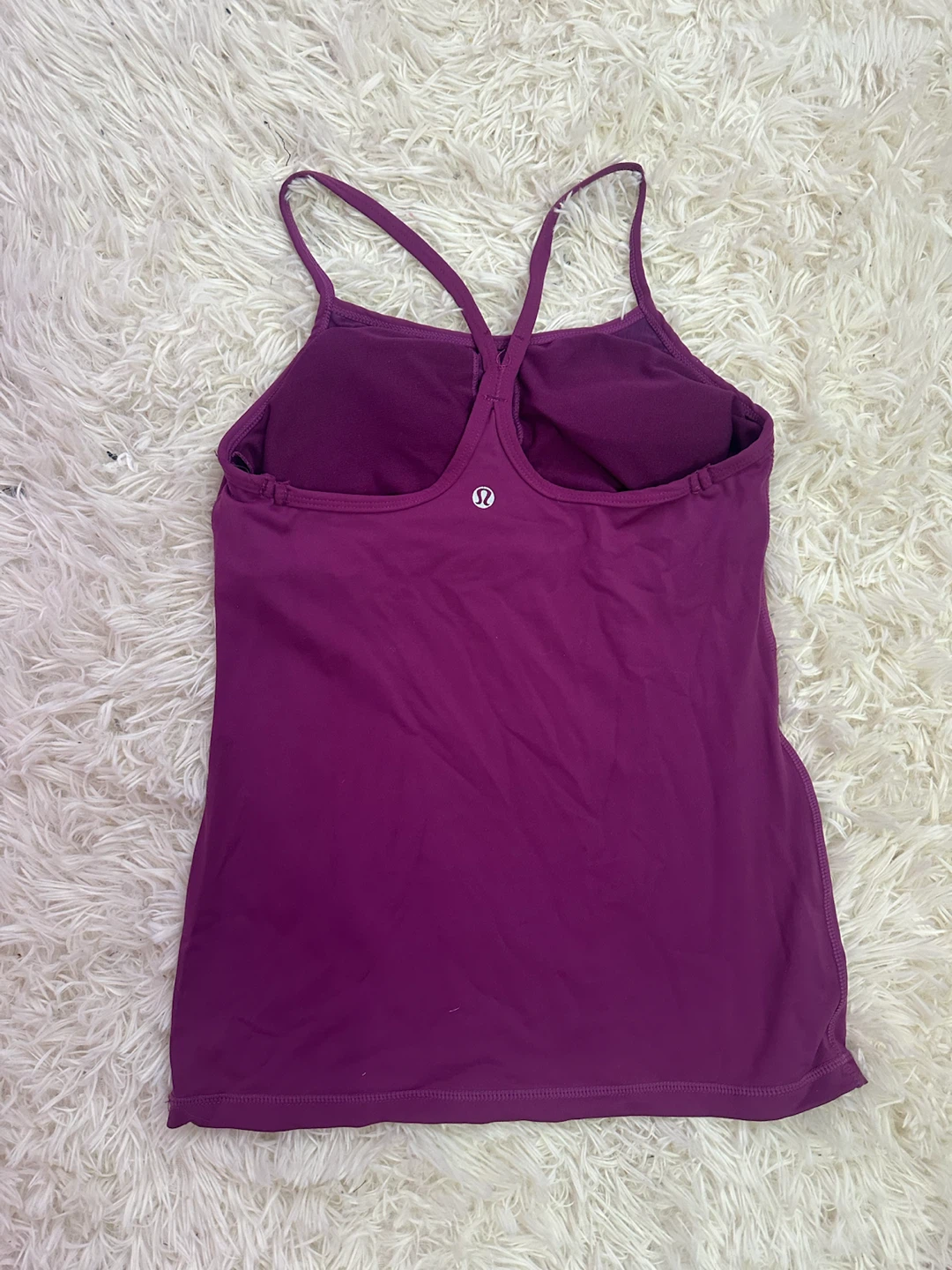 Lululemon Purple Tank Top with Built-in Bra - photo 2