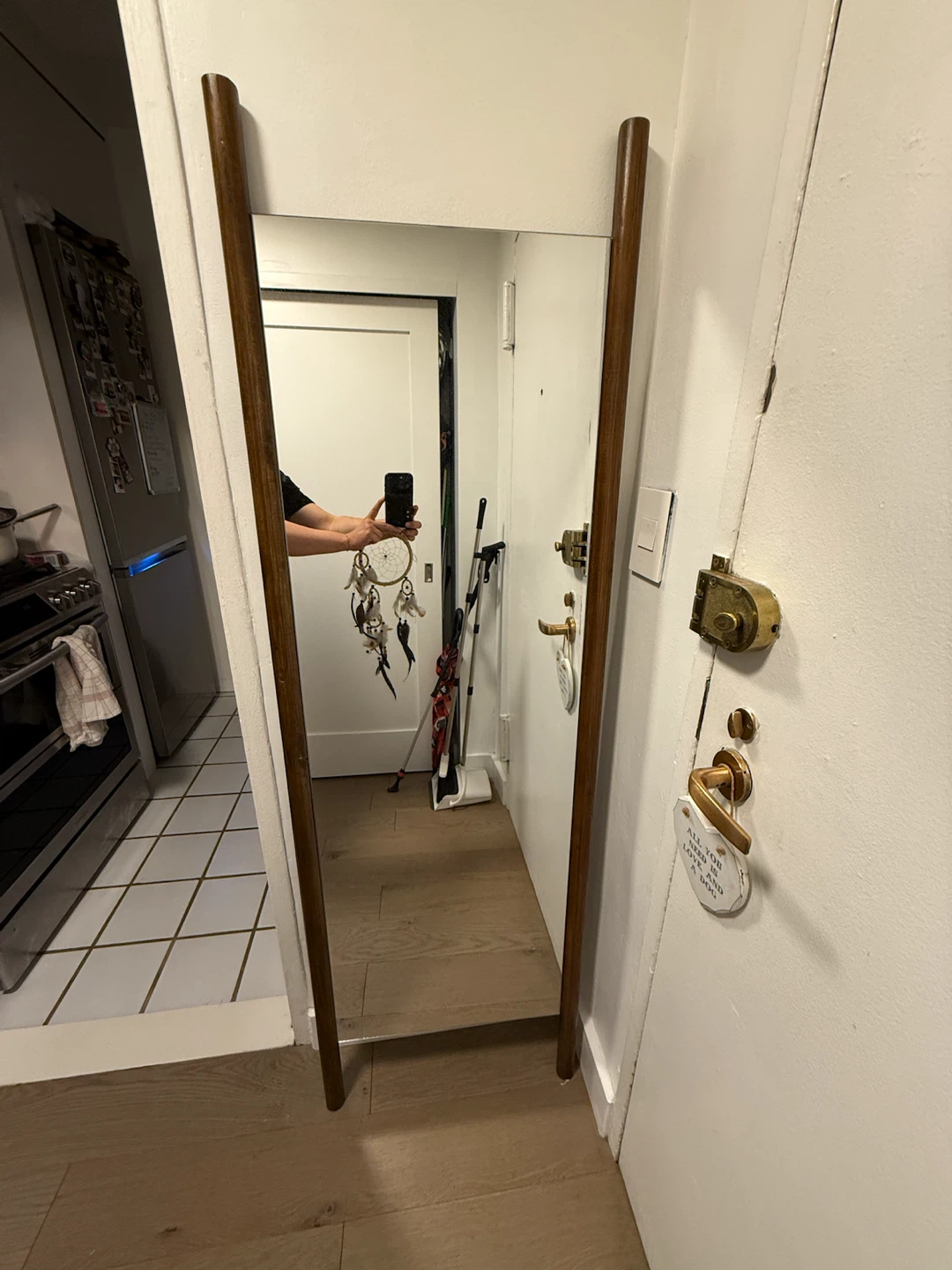 Mid-Century Modern Leaningv Full Length Mirror