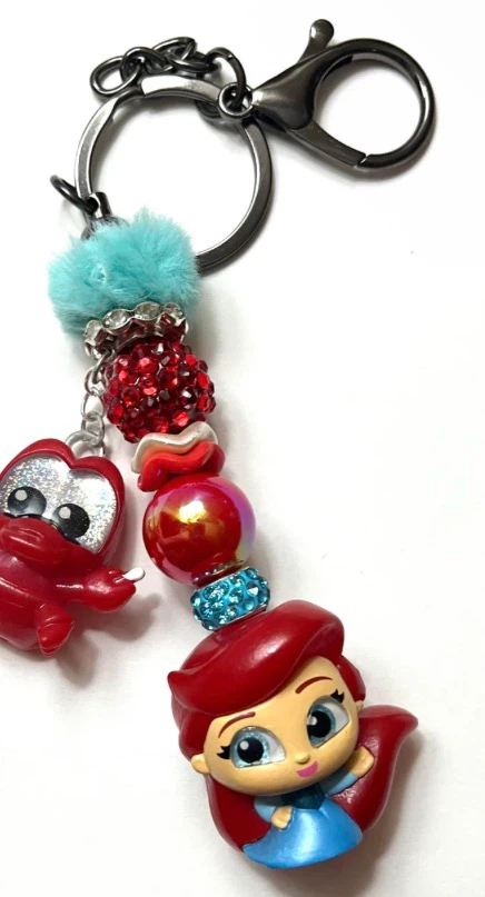 Disney The Little Mermaid Ariel & Flounder Keychain