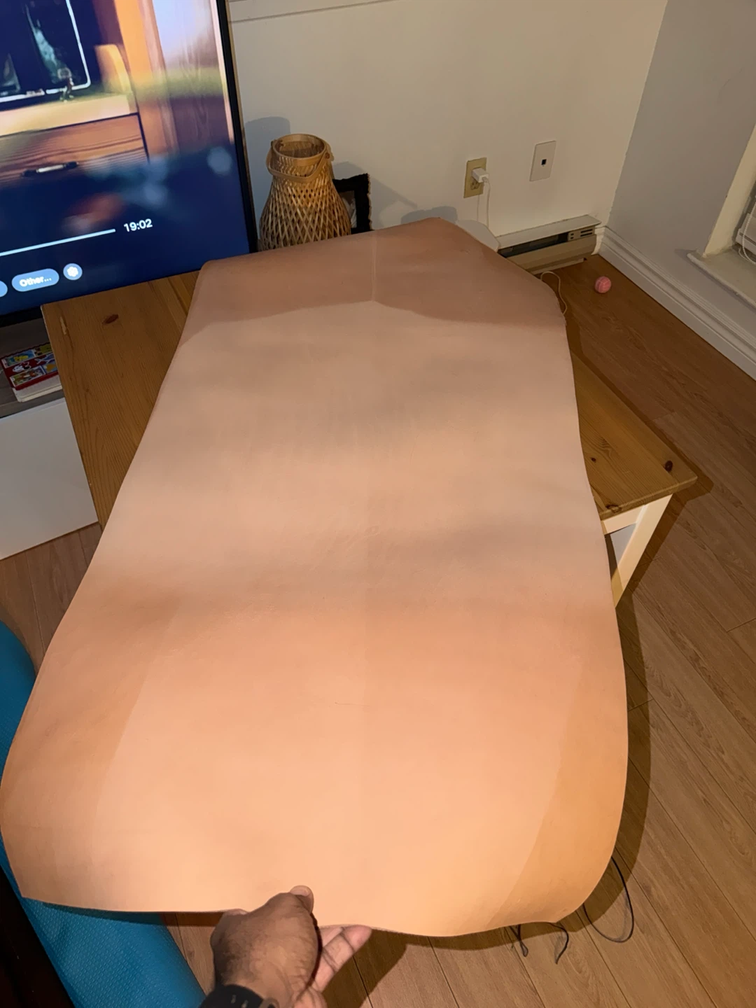 Large Roll of Natural Veg Tan Leather - photo 5
