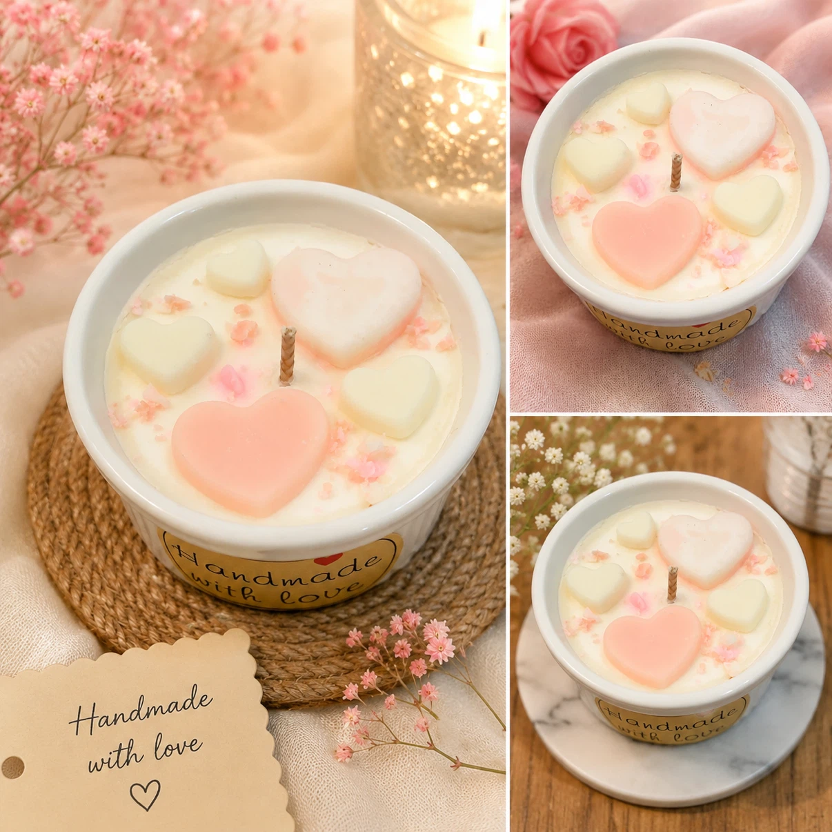 Handmade Heart Candle