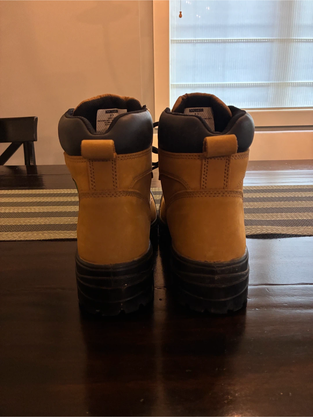 Aggressor men’s steel toe steel plate boots  - Size 8.5 - photo 4