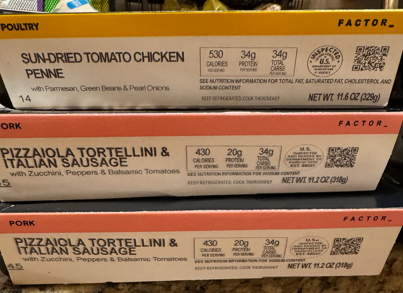 6 meals from Factor meal kit company - photo 3