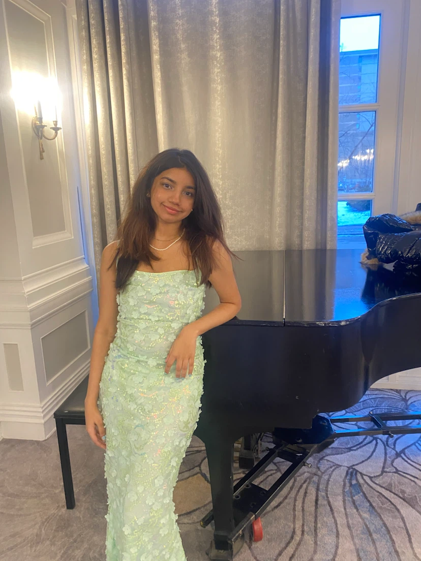 Strapless Sequin Embellished Gown