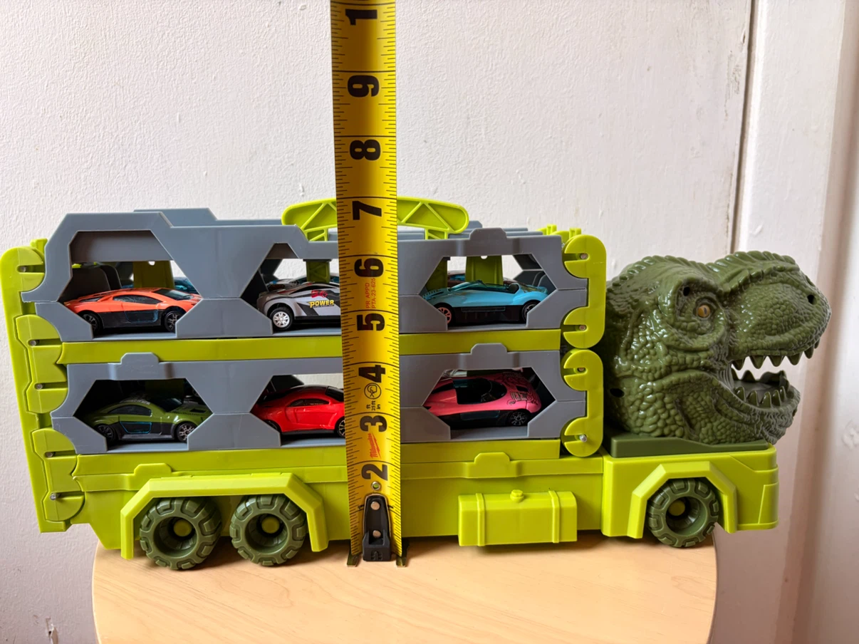 Dinosaur carrier with 12 cars - photo 4