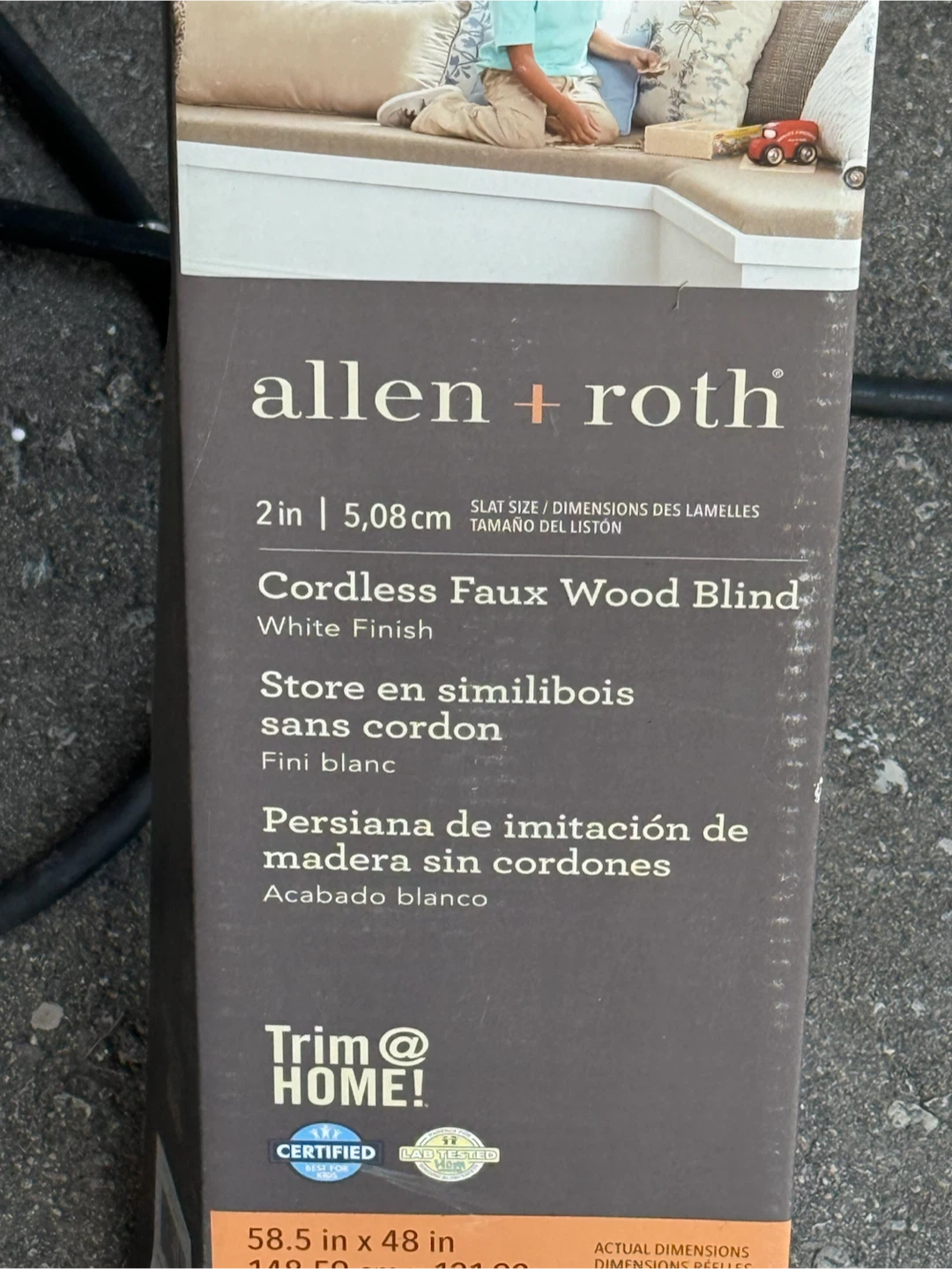 Allen + Roth Cordless Faux Wood Blind - photo 2