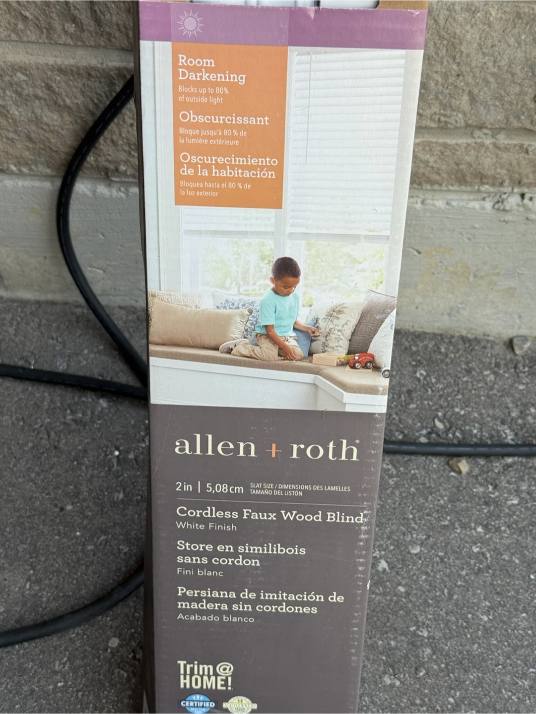 Allen + Roth Cordless Faux Wood Blind - photo 3