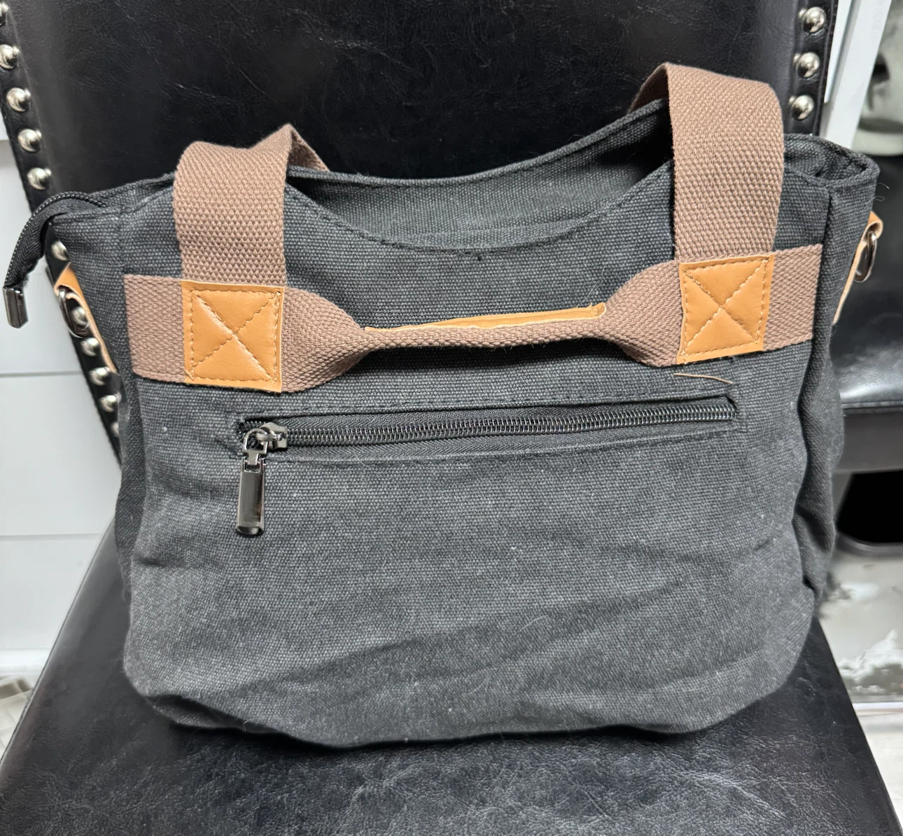 Canvas Paris Tote Bag with Shoulder Strap - photo 2