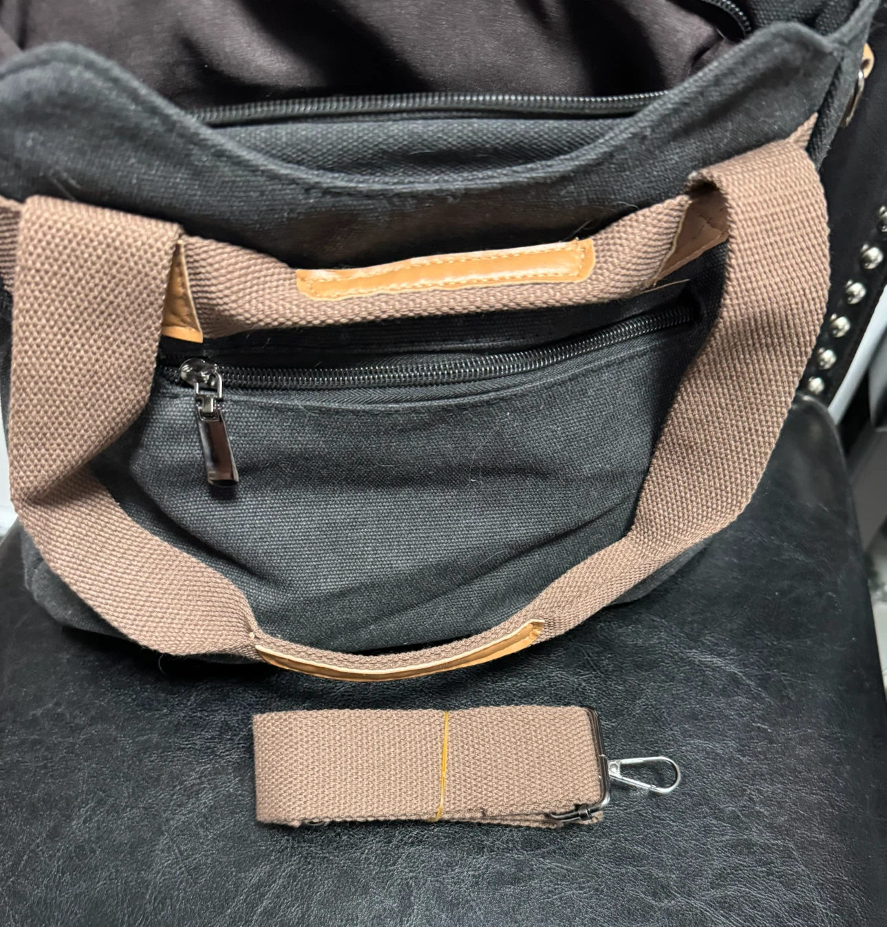 Canvas Paris Tote Bag with Shoulder Strap - photo 5