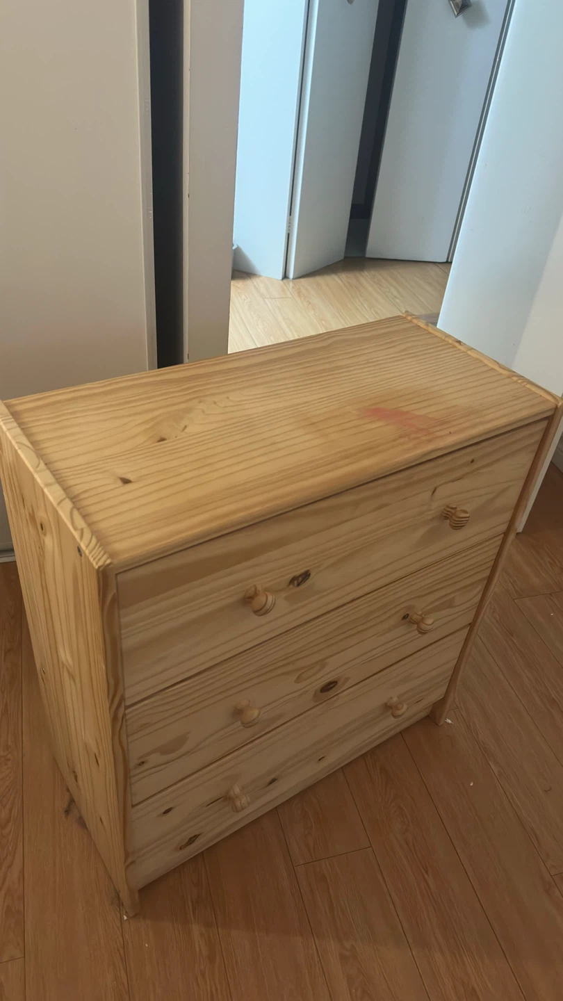Pine 3-Drawer Dresser - photo 3
