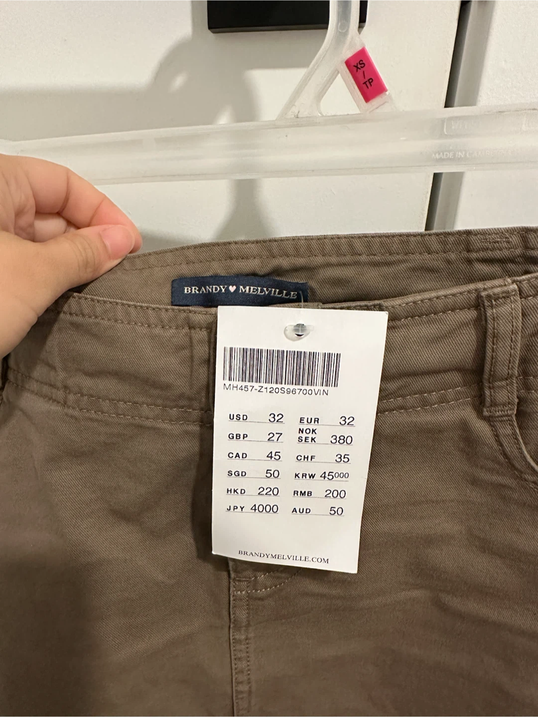 Brandy Melville Cargo Mini Skirt - Brown - photo 2