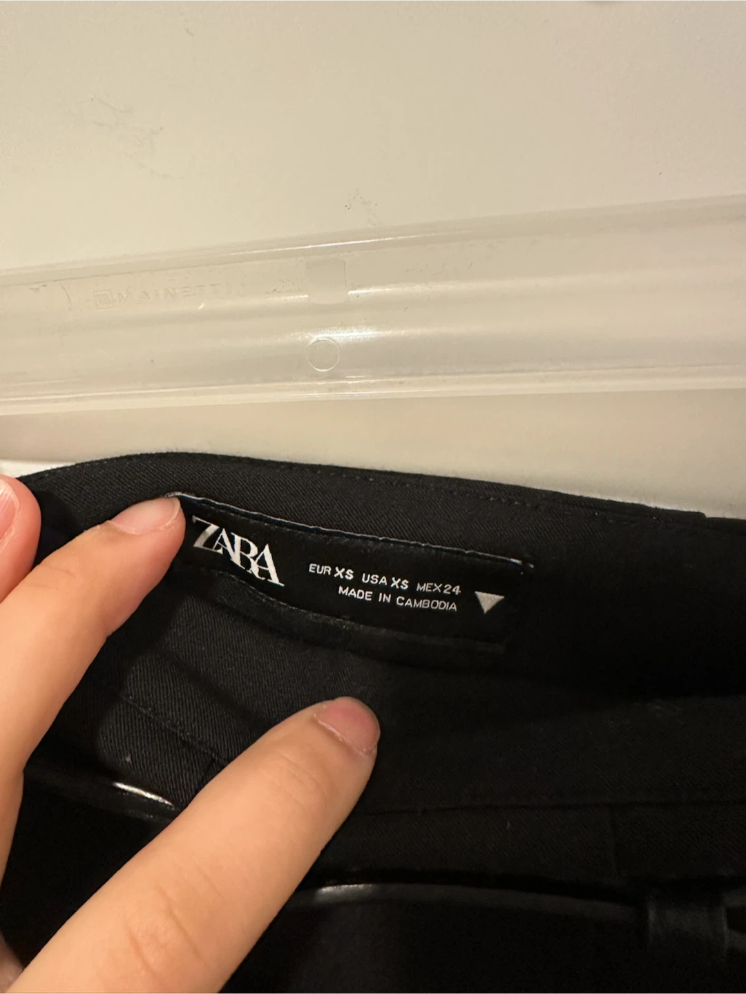 ZARA Black Pleated Mini Skirt with Belt - photo 2
